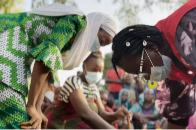 Engagement with Community members in Agagbe