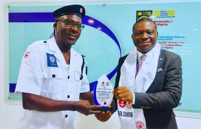 RC Ogun decorates CU VC as First FAFA champion